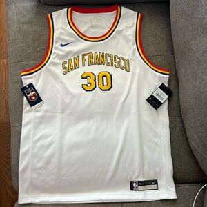 NWT & Rare!! HWC Stephen Curry #30 San Francisco NBA authentic swingman jersey